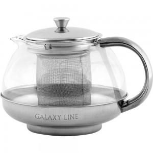 Чайник заварочный Galaxy LINE GL 9357 1050мл, корпус из высококачественно нержавеющей стали