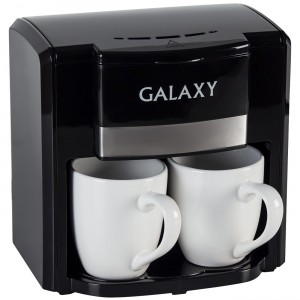 Кофеварка электрическая Galaxy GL0708 ЧЕРНАЯ (750Вт, объем 0,3л (2чашки))