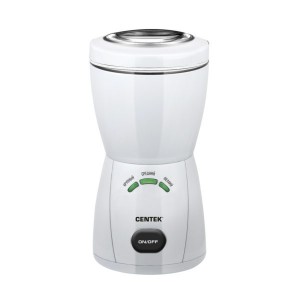 Кофемолка Centek CT-1354 W (белый) 200Вт, 70г, АВТОпомол (3 уровня), 3 LED индикатора