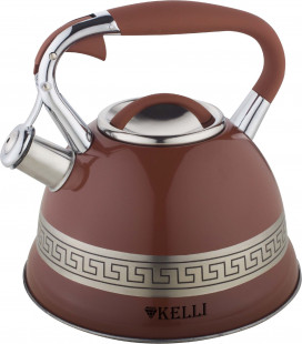 Чайник металлический на газ 3л Kelli KL-4506 Шоколадный