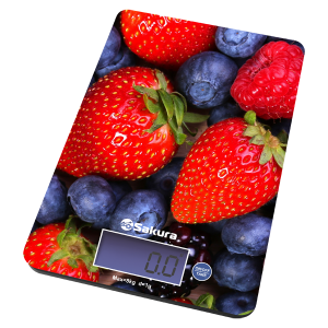 Весы кухон SA-6075B 8кг элек ягоды