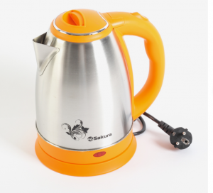 Чайник электрический SA-2134AS (1,8) нерж+оранж д