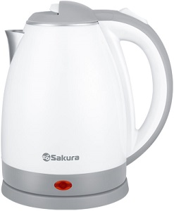Чайник электр SA-2138WG (1,8) бел+сер д