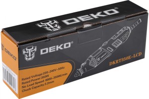 Гравер электрический цифровой 350Вт DEKO DKRT350E-LCD 063-1412