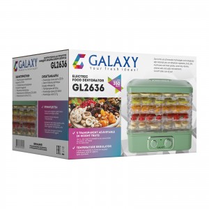 Сушилка электрическая для овощей и фруктов Galaxy GL 2636 (350Вт)