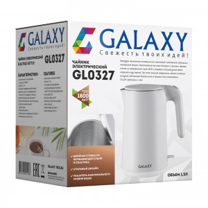 Чайник электрический Galaxy GL0327 БЕЛЫЙ (1800 Вт)