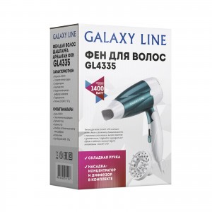 Фен для волос Galaxy LINE GL4335 мощность 1400 Вт