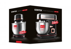 Планетарный миксер Centek CT-1139  1300Вт, чаша 5.1л, 3 насадки