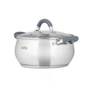 Набор посуды LARA Bell PROMO кастрюля 4.7л, сковорода 24см +сотейник 1.6л LR02-110
