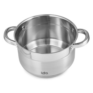 Набор посуды LARA серия AURORA 6 пр. (кастр. 2+3.8+6,3л) индукционное 9-ти ступ. капс. дно LR02-112