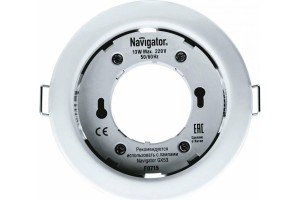 Светильник Navigator ДВО-13w NGX-R1-001-GX53 б/лампы бел