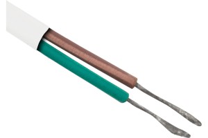 Шнур сетевой, вилка плоская с выключателем, без розетки, кабель 2x0.5 мм², длина 1,8 метра, 2.5 A, б