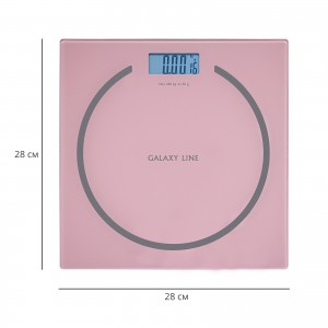 Весы напольные электронные Galaxy LINE GL4815 РОЗОВЫЕ