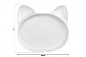 Тарелка сервировочная "Кошка" 3 секции 20*18*2 см