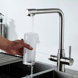 Смеситель для кухни с выходом для питьевой воды LEDEME L4355-3