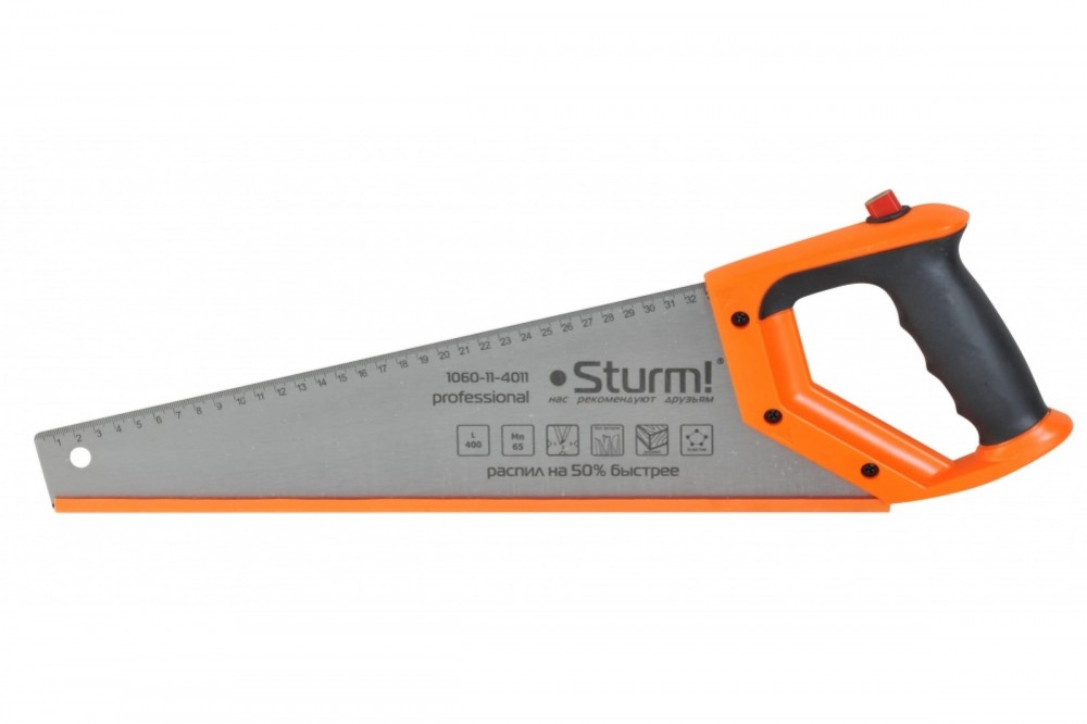 Ножовка по дереву с карандашом Sturm 3D 400мм 11-12зуб 1060-11-4011