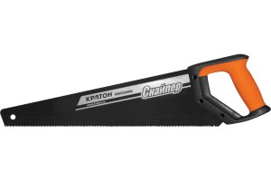 Ножовка Кратон PROFESSIONAL 450 мм шаг 2,5 мм 3-гранные закаленные ТВЧ зубья тефлоновое покрытие