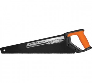 Ножовка Кратон PROFESSIONAL 450 мм шаг 3,6 мм 3-гранные закаленные ТВЧ зубья тефлоновое покрытие