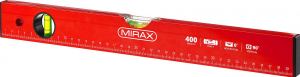Уровень MIRAX 400мм, 2 ампулы, крашеный,34602-040_z02
