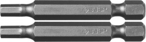 Бита ЗУБР МАСТЕР 1/4" 50мм НЕХ4 26007-4-50-2