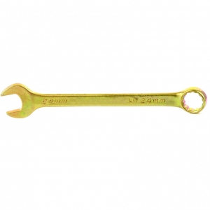 Ключ комбинированный 24мм желтый цинк СИБРТЕХ 14986