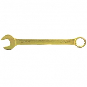 Ключ комбинированный 32мм Желтый цинк Сибртех 14989